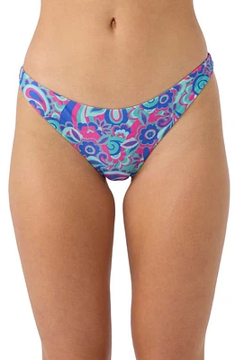 O'Neill Hot Spell Flamenco Bikini Bottoms Blue Multi at Nordstrom,