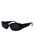 Fifth & Ninth Cannes 57mm Rectangle Sunglasses in Black/Black at Nordstrom