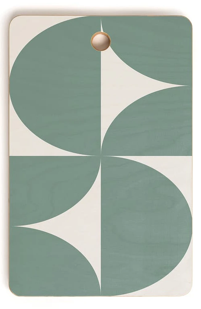 Deny Designs Bold Minimalism CXII Bamboo Cutting Board in Green at Nordstrom