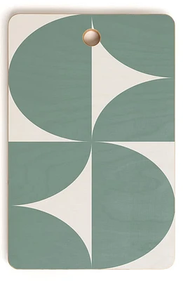 Deny Designs Bold Minimalism CXII Bamboo Cutting Board in Green at Nordstrom