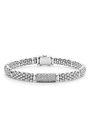 LAGOS Signature Caviar Pavé Diamond Bracelet in Silver Diamond at Nordstrom