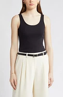 Nordstrom Rib Scoop Neck Cotton Tank at Nordstrom,