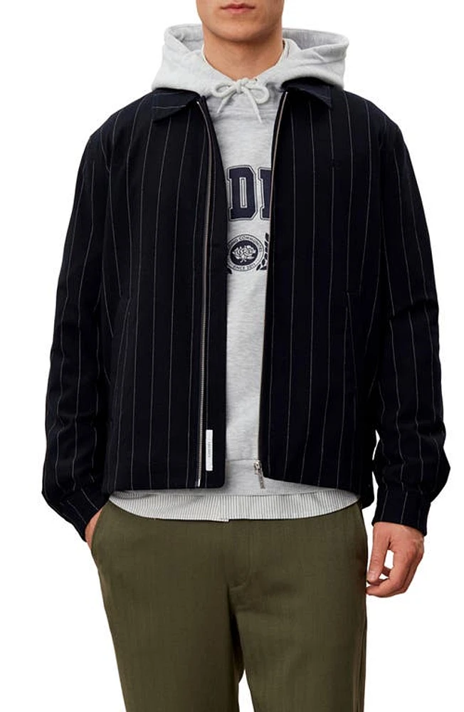 Les Deux Como Stripe Coach's Jacket Dark Navy/Ivory at Nordstrom,