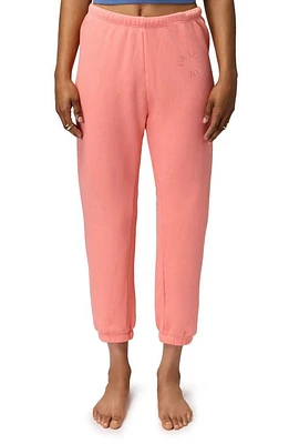 Spiritual Gangster Gratitude Luna Cotton Blend Sweatpants Flamingo at Nordstrom,