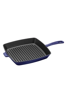 Staub 12-Inch Enameled Cast Iron Grill Pan in Dark Blue at Nordstrom, Size 12 In