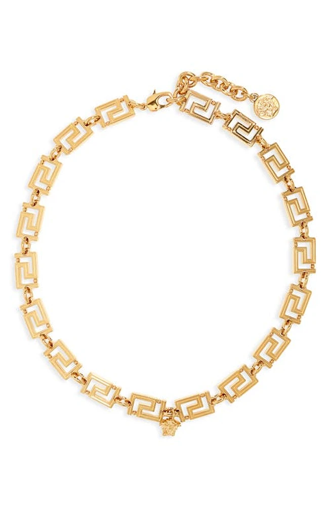 Versace La Greca Necklace in Versace Gold at Nordstrom