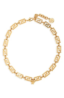 Versace La Greca Necklace in Versace Gold at Nordstrom