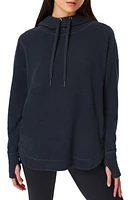 Sweaty Betty Escape Fleece Hoodie in Navy Blue at Nordstrom, Size X-Small