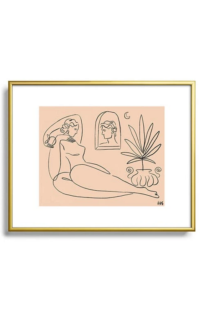 Deny Designs I See You 1 Framed Art Print in Golden Tones at Nordstrom