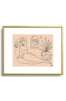 Deny Designs I See You 1 Framed Art Print in Golden Tones at Nordstrom