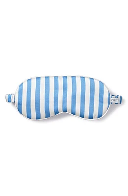 Petite Plume Mulberry Azure Stripe Silk Sleep Mask in Blue at Nordstrom