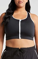 TomboyX Racerback Zip Bikini Top at Nordstrom,