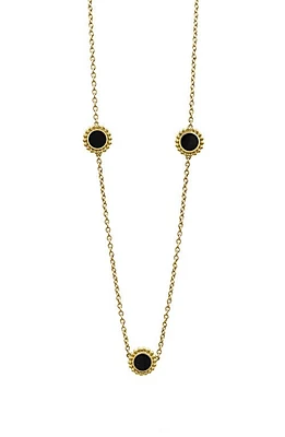 LAGOS Covet Onyx Station Necklace at Nordstrom, Size 16