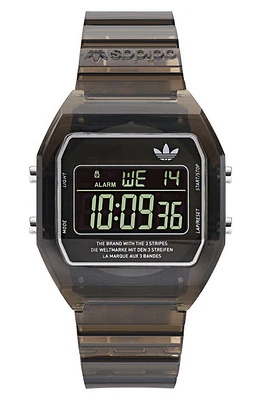 adidas AO Street Translucent Resin Strap Watch in at Nordstrom