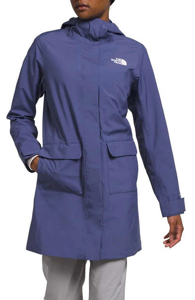 The North Face City Breeze Waterproof Rain Jacket Cave Blue at Nordstrom,