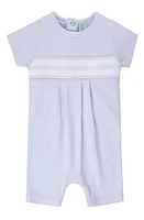 Feltman Brothers Smocked Argyle Romper Blue at Nordstrom,