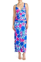 ML Monique Lhuillier Claudia Floral Jersey Body-Con Dress Hydrangea Gardens at Nordstrom,