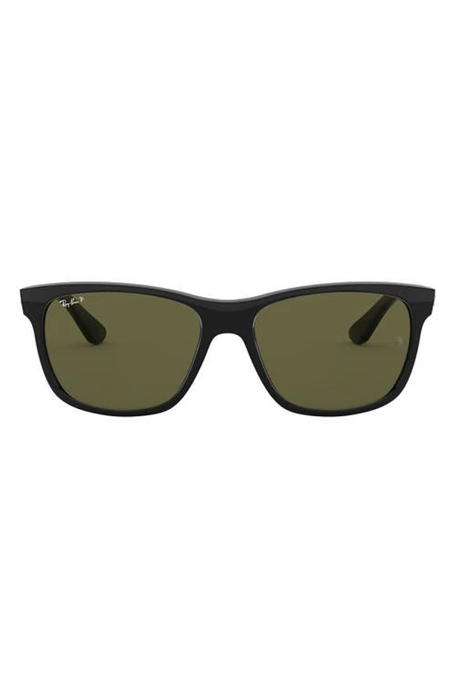 Ray-Ban Wayfarer 57mm Polarized Sunglasses in Green at Nordstrom