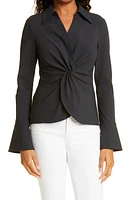 Cinq à Sept Mckenna Knot Waist Shirt at Nordstrom,