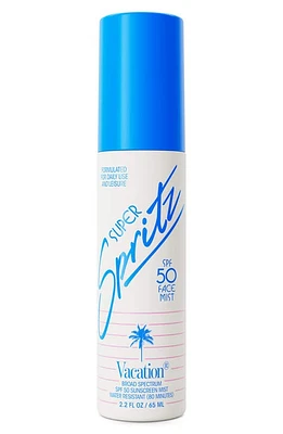 Vacation Super Spritz Broad Spectrum SPF 50 Sunscreen Face Mist at Nordstrom