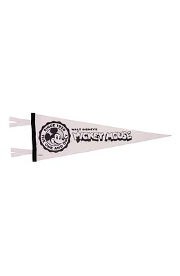 Oxford Pennant x Disney Mickey Mouse Pennant Flag in White at Nordstrom