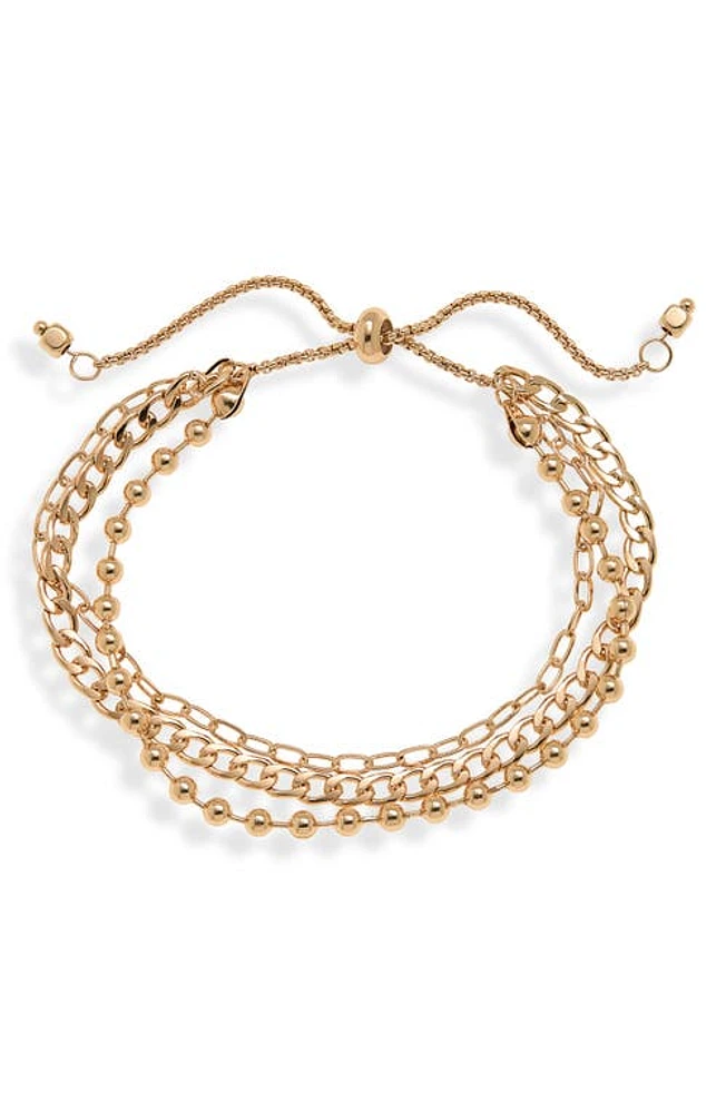 BP. Layered Chain Slider Bracelet in Gold at Nordstrom