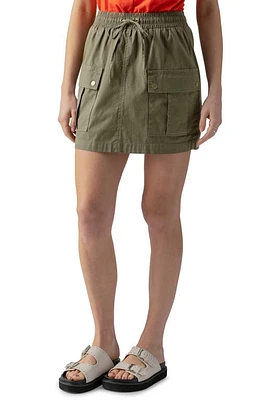 Sanctuary Stretch Cotton Cargo Skirt Burnt Olive at Nordstrom,