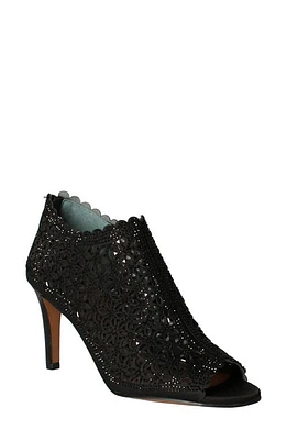 J. Renée Radita Open Toe Bootie Black at Nordstrom,