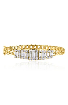 Mindi Mond Clarity 5 Cube Diamond Link Bracelet in 18K Yellow Gold at Nordstrom