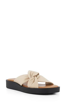 Dune London Lizo Platform Slide Sandal Ecru at Nordstrom,