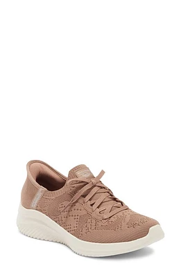 SKECHERS x Martha Stewart Ultra Flex 3.0 Slip-In Sneaker Mocha at Nordstrom,