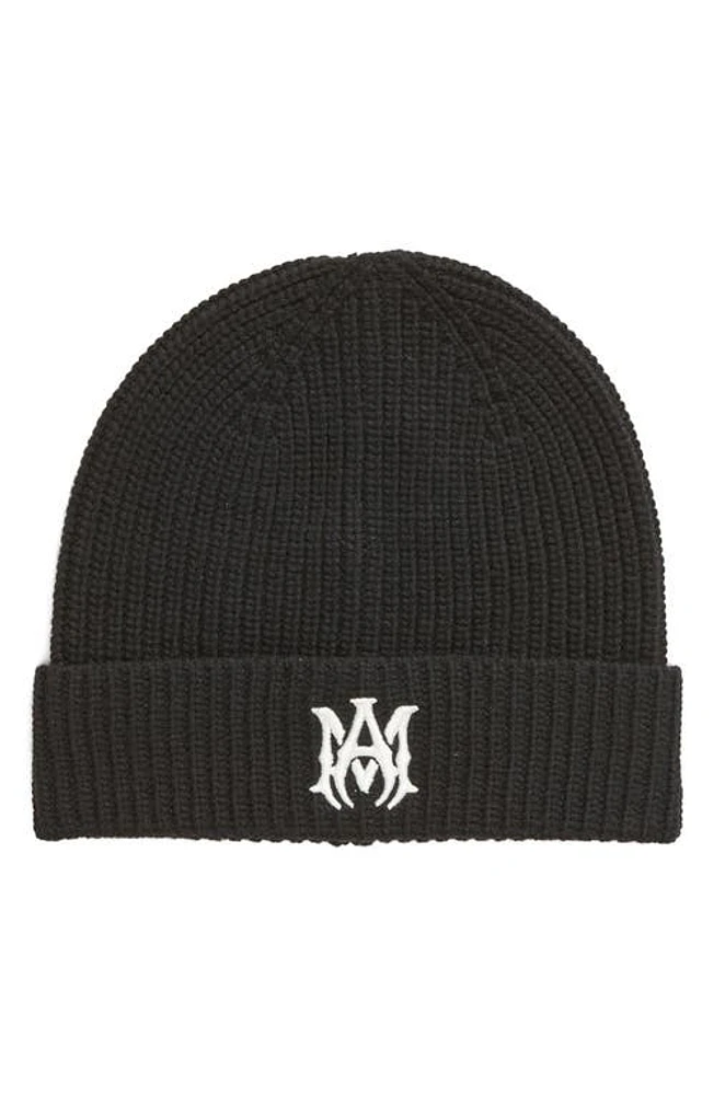 AMIRI M. A. Logo Beanie in Black at Nordstrom