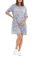 Ripe Maternity Brook Layered Shirtdress Lapis at Nordstrom,