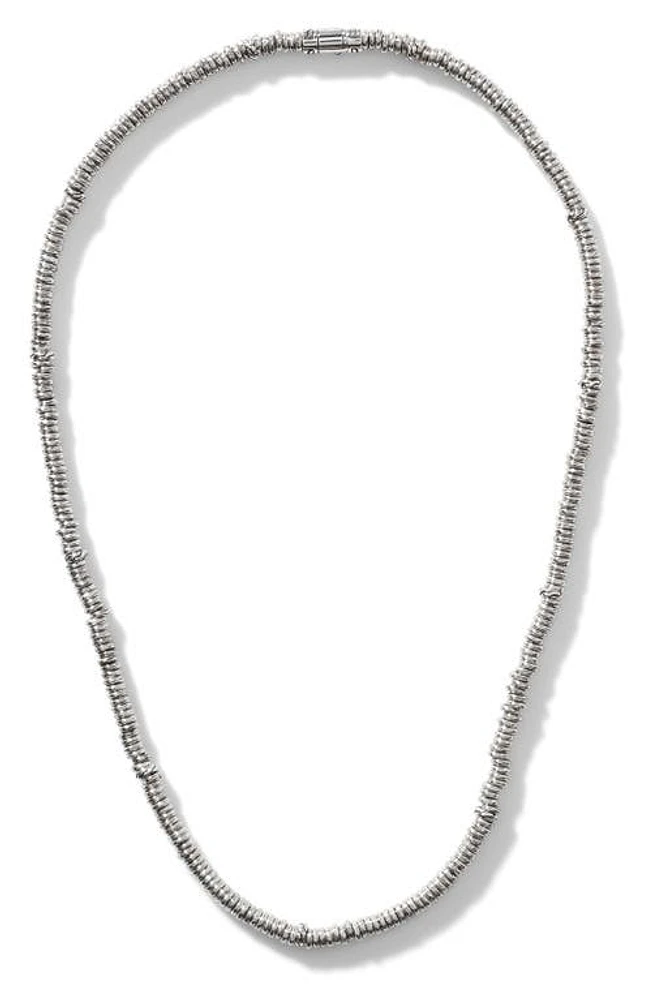 John Hardy Heishi Sterling Silver Beaded Necklace at Nordstrom, Size 22