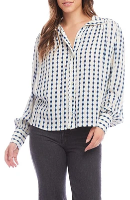 FIFTEEN TWENTY Chloe Ikat Print Button-Up Shirt at Nordstrom,