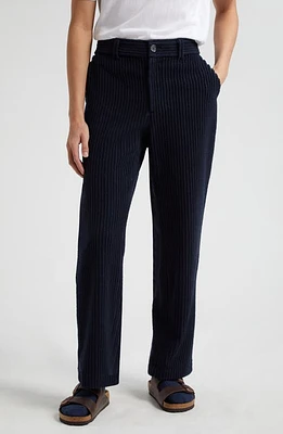 The Elder Statesman Cuddle Wool Blend Corduroy Pants Navy at Nordstrom,