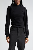 Dion Lee Safety Slider Hoodie Black at Nordstrom,