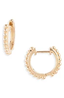 Anzie Dew Drop Huggie Hoop Earrings in Gold at Nordstrom