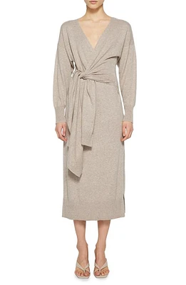 Simkhai Skyla Long Sleeve Wrap Sweater Dress at Nordstrom,