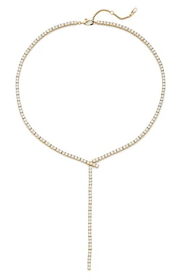 Nadri Cubic Zirconia Tennis Y-Necklace in Gold at Nordstrom