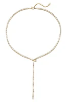 Nadri Cubic Zirconia Tennis Y-Necklace in Gold at Nordstrom