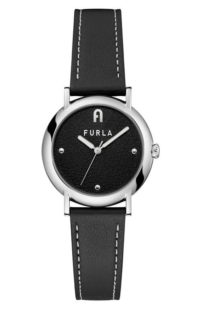 Furla Easy Shape Leather Strap Watch