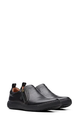 Clarks(r) Nalle Lilac Slip-On Sneaker Black Leather at Nordstrom,