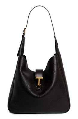 TOM FORD Large Monarch Leather Hobo Bag in Espresso at Nordstrom