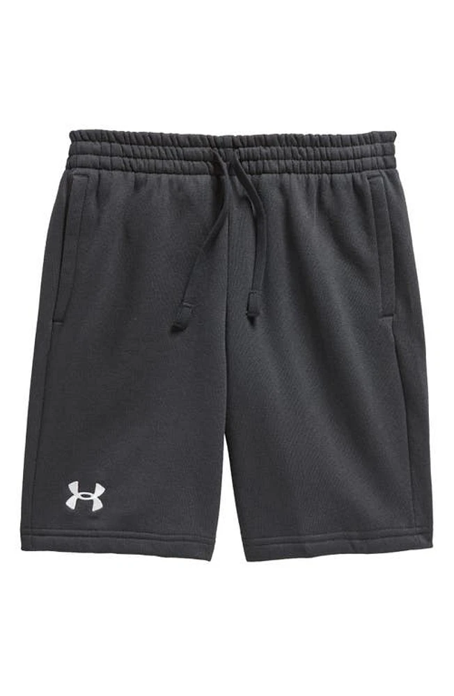 Under Armour Kids' Rival Fleece Shorts Black //White at