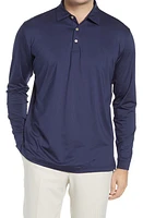 Peter Millar Solid Long Sleeve Jersey Polo at Nordstrom, R