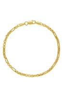 Bony Levy Men's 14K Gold Interlock Chain Bracelet in 14K Yellow Gold at Nordstrom, Size 7.5