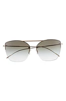 Oliver Peoples Ziane 61mm Gradient Mirrored Sunglasses in Green at Nordstrom