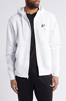 Nike Men's Club Zip-Up Logo Hoodie at Nordstrom,