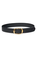 TOM FORD Buffalo Grain Calfskin Leather Belt Black at Nordstrom, Eu